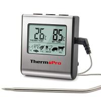 ThermoProサーモプロ クッキング料理用オーブン温度計デジタル ミルク コーヒー 肉 揚げ物 食品 燻製などの温度管理用キッチンタイマーとアラーム機 | Lo&Lu