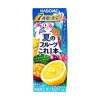 カゴメ 夏のフルーツこれ一本 シトラスレモン&amp;パッションフルーツブレンド リーフパック 200ml×24本 | Lo&Lu