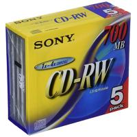 ソニー CD-RWメディア 700MB 5P 10mmケース 5CDRW700D | Lo&Lu