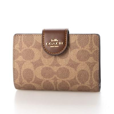 コーチ 三つ折り財布 レディース COACH（ファッション）（色：ベージュ
