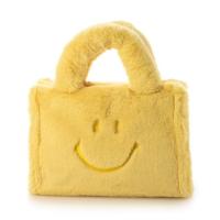 クーコ COOCO SMILEY/ロゴ刺繍エコファー2WAYスクエアトートバッグ （イエロー） | ブランド公式 LOCOMALL ロコモール