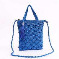クーコ COOCO メタリック柄編みミニショルダーバッグ （ブルー） | ブランド公式 LOCOMALL ロコモール
