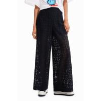 デシグアル Desigual レース&amp;シースルー パンツ （グレー/ブラック） | ブランド公式 LOCOMALL ロコモール