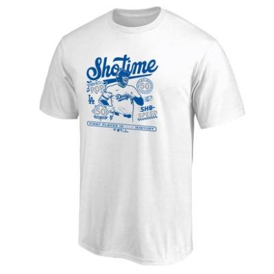 新品 日本未発売 Fanatics社製 大谷翔平 50/50 半袖Tシャツ Fanatics（ファナティクス） 大谷翔平 50-50達成記念Tシャツ 半袖T