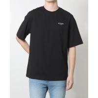 ゲス GUESS Back Panel Logo Semi-Overfit Tee （BLK） Tシャツ | ブランド公式 LOCOMALL ロコモール