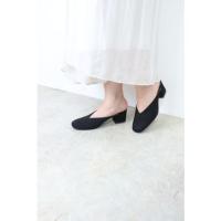 リバティードール LiBERTYDOLL スクエアトゥVカット6cmチャンキーヒールミュール/4100 （BLACK SUEDE） | ブランド公式 LOCOMALL ロコモール