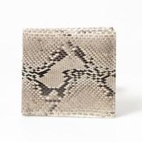 マトゥーリジャパン MaturiJAPAN ダイヤモンドパイソン  蛇革 二つ折り財布 （ナチュラル） | ブランド公式 LOCOMALL ロコモール