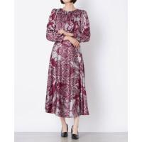 リナシメント RINASCIMENTO ペーズリーロングワンピース （var.Rosso Bordeaux） | ブランド公式 LOCOMALL ロコモール