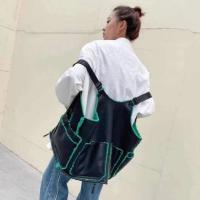 トミエコ Tomieco LEATHER 三角デザインバッグ 本革＆ムートン バッグorベスト仕様 （BLACK/GREEN） | ブランド公式 LOCOMALL ロコモール