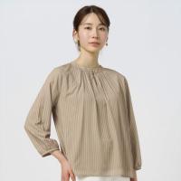 トーキョーシャツ TOKYO SHIRTS 前後2way ネックギャザー 長袖ブラウス （ベージュ） | ブランド公式 LOCOMALL ロコモール