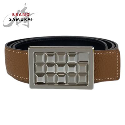 HERMES 美品 エルメス スタッズバックル ゴールド キャメル ブラウン  