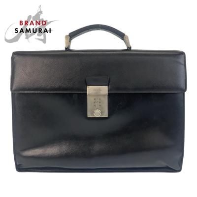 PRADA ビジネスバッグ ブラック 保存袋付き Black Saffiano Leather Work Bag | PRADA