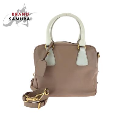プラダPRADA サフィアーノハンドバッグ（レディースショルダーバッグ