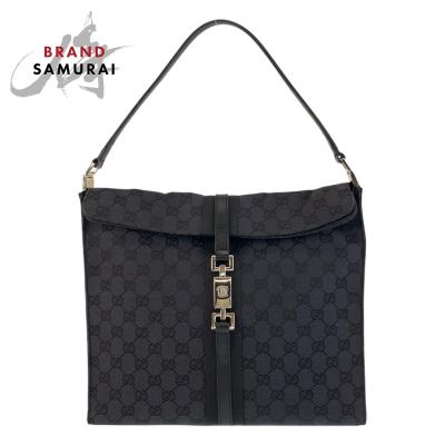 グッチ ジャッキー ショルダーバッグ GGキャンバス レザー 黒 楽天市場】【バッグ】GUCCI グッチ ジャッキーライン GG