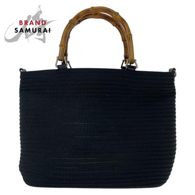 美品本革NORMA KAMALI 牛革 トートバッグバンブーブラック