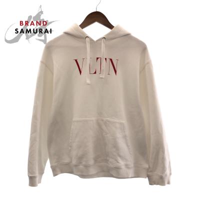 VALENTINO ヴァレンティノ エンボス ロゴ プルオーバー パーカー