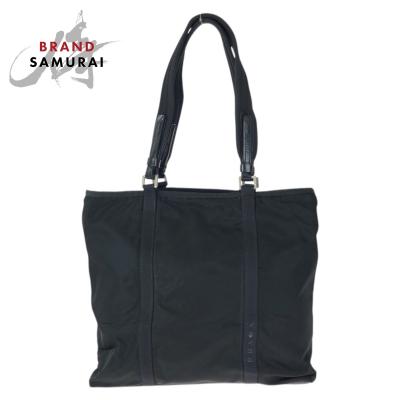 【美品】PRADA プラダ　トートバッグ レザーハンドル テスートナイロン プラダ ナイロン トートバッグ テスートの商品一覧 通販 - Yahoo