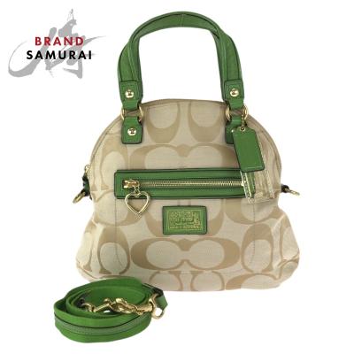 コーチ　ポピーシグネチャー　2WAYショルダーバッグ コーチ ショルダーバッグ 斜めがけ COACH ショルダーバッグ 斜め掛け