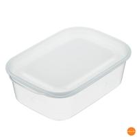 楽ちんパック　角型　1個入　クリアホワイト　850ml　ARK-02 | Loop Leaf ループリーフ