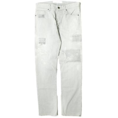 新品 e JEANS イージーンズ STRAIGHT 岡山児島 ダメージ＆リペア加工 