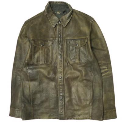 希少♦︎Lee♢レザージャケットMサイズ 希少✨cher×Lee リー× シェル 別注 ライダース レザージャケット M