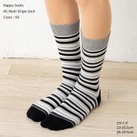 HappySocks HS マルチストライプ ソックス (色番号93)(23-25.5cm・26-29.5cm) 靴下 国内正規品 ハッピーソックス Multi Stripe Sock | 靴下専門店LOPS