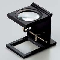 虫眼鏡 リネンテスター 6倍 ブラック 針付き 測量,検査用ルーペ 日本製 池田レンズ | ルーペスタジオ
