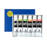 ターナー ポスターカラー PC 11ml 蛍光6色セット 美術 絵具 絵の具 画材 中学生 学校 教材 備品 工作 図工 スケッチ | ルーペスタジオ