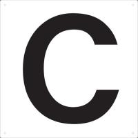 TRUSCO トラスコ中山 表示板 アルファベット「C」 420X420 [TAEH-C] TAEHC 販売単位：1 | ルーペスタジオ