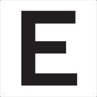 TRUSCO トラスコ中山 表示板 アルファベット「E」 420X420 [TAEH-E] TAEHE 販売単位：1 | ルーペスタジオ