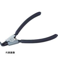 TONE スナップリングプライヤ(ベントタイプ 軸用) 全長130mm リング使用範囲3~10mm [SRPS-125BF] SRPS125BF 販売単位：1 | ルーペスタジオ