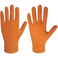 ミタニ エンジニアグローブ50枚入(オレンジ)M ニトリルゴム使い捨て手袋 [184995] 184995  販売単位：1 | ルーペスタジオ