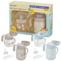 リッチェル トライ マグセット プレミアム 3つの飲み口とプラスチックボトルと 保冷 ステンレスボトル のセット 動物柄 ●▲■柄 ストロー マグ Richell A倉庫 | LOVE&PEACE らぶあんどぴーす