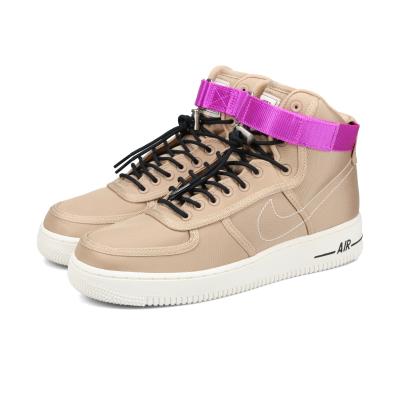 NIKE AIR FORCE 1 ハイカット　ブラウンホワイト26.5cm エアフォース ハイカット（ファッション）（色：ブラウン系）の