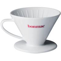 bonmac ボンマック コーヒー ドリッパー 円錐型 V型磁器ドリッパー 1~4杯用 VCD-2W #897182 | エルアールストア