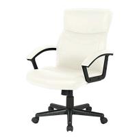 ナカバヤシ レザーオフィスチェア デスクチェア 椅子 ローバック アイボリー CNL-501IV | luanaショップ1号店