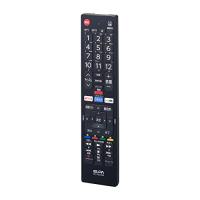 エルパ (ELPA) テレビリモコン 東芝用 (RC-TV019TO) テレビ リモコン 汎用/設定不要 ブラック | luanaショップ1号店