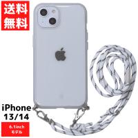 クリア iPhone14 13 対応  IIII fit Loop スマホ ケース カバー ショルダー 肩掛け ストラップループ付 | ラッキーラックヤフー店