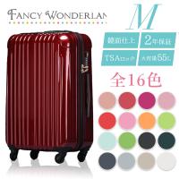 スーツケース m 軽量 中型 fancywonderland ty001-m キャリーケース キャリーバッグ mサイズ 4泊5日 超軽量 トランクケース キャリー ハード tsa 海外 国内 旅行 | ラッキーパンダヤフーショップ