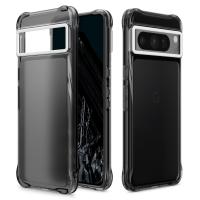 CYRILLbySpigen Google Pixel8Pro 半透明 ソフトPC ストラップホール付き 軽量 耐衝撃 カメラ保護 ACS06343 ダークグレー | LUCKY WAGON