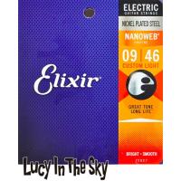 Elixir ( エリクサー ) エレキ弦 NANOWEB Custom Light  #12027  [.009 - .046] | Lucy In The Sky