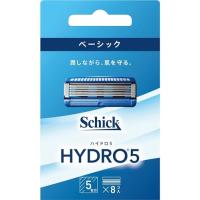 ハイドロ Schick(シック) ハイドロ5 ベーシック 替刃 (8コ入) スキンガード付 5枚刃 ブルー | LunaLuxe