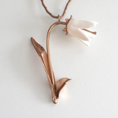 レナードビジュー UMBELLIFER セリ ネックレス 真鍮＆牛革レザー