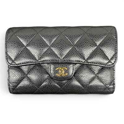 CHANEL 財布 三つ折り マトラッセキャビアスキンのおすすめ人気商品