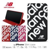 スマホケース 手帳型 ブランド ニューバランス New Balance スタンプロゴ iPhoneSE3 SE2 8 7 iPhone11Pro iPhoneXR iPhone11 ケース | iPhoneケース手帳型ならM-factory