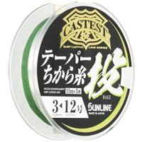 サンラインSUNLINE ナイロンライン CASTEST テーパー力糸投 75m #3-12 クリアブルー | M.