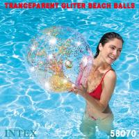 浮き輪 ビーチボール トランスパレント グリッターボール 直径71cm 58070 日本正規品 intex インテックス | スポーツエイティ