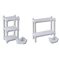 エポック ガチャ カプセルコレクション 誰得?!俺得!!シリーズ ワイヤーラック 【ホワイト 2種】 ワイドタイプ シングルタイプ | ミニチュアの森