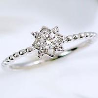 婚約指輪 エンゲージリング ブルートパーズ ダイヤモンド リング 