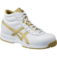 アシックス 安全靴 作業靴 ウィンジョブ 71S ホワイト×ゴールド 29.0cm FFR71S.0194-29.0 | マエキネットストア